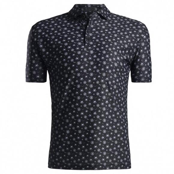 G/FORE | Shirts | New Gfore Men Sketch Printed Polo In Onyx | Poshmark